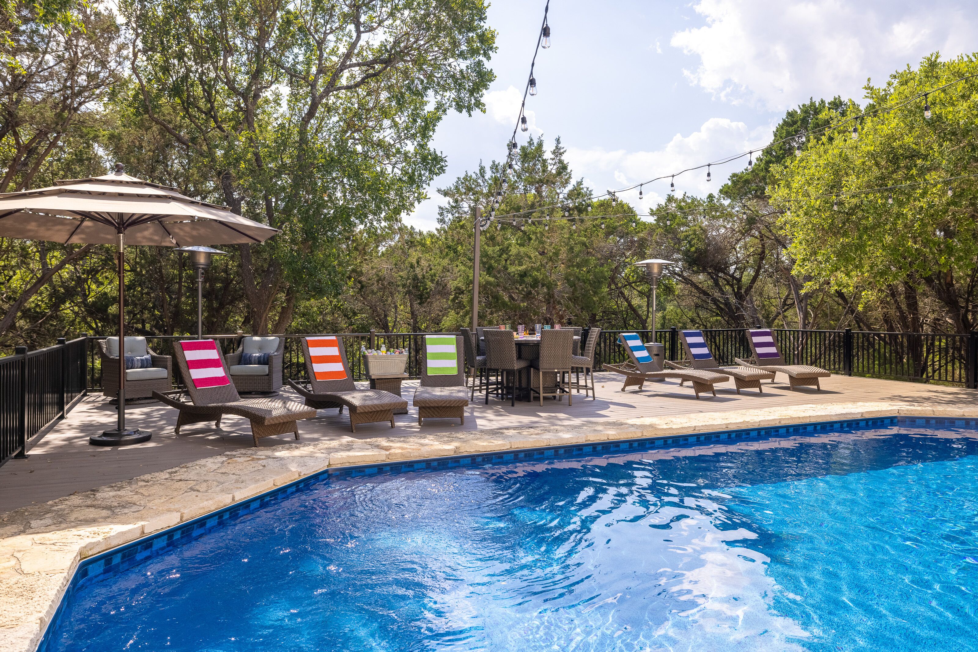 A heated pool