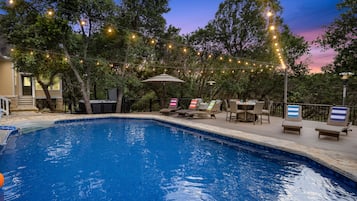 Una piscina riscaldata