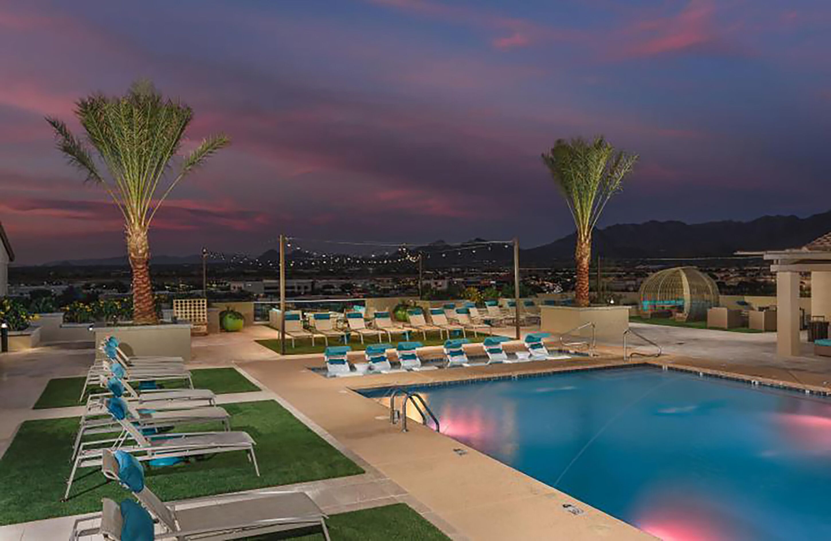 Rooftop pool