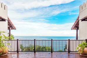 Luxe villa, uitzicht op zee | Uitzicht op strand/zee