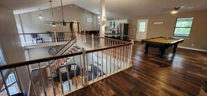 Games room - Large Hillside Retreat with Pool and Hot Tub! (Chattanooga Valley)