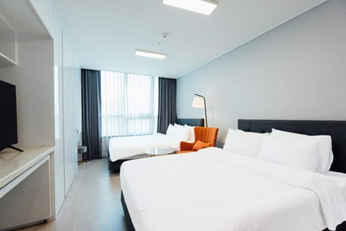 Familie tweepersoonskamer | Verduisterende gordijnen, gratis wifi, beddengoed