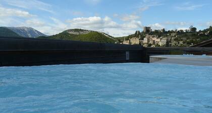 Modern and warm wooden house in a quiet area