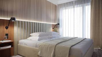 Apartamento clássico | 1 quarto, roupas de cama antialérgicas, frigobar, cofres nos quartos