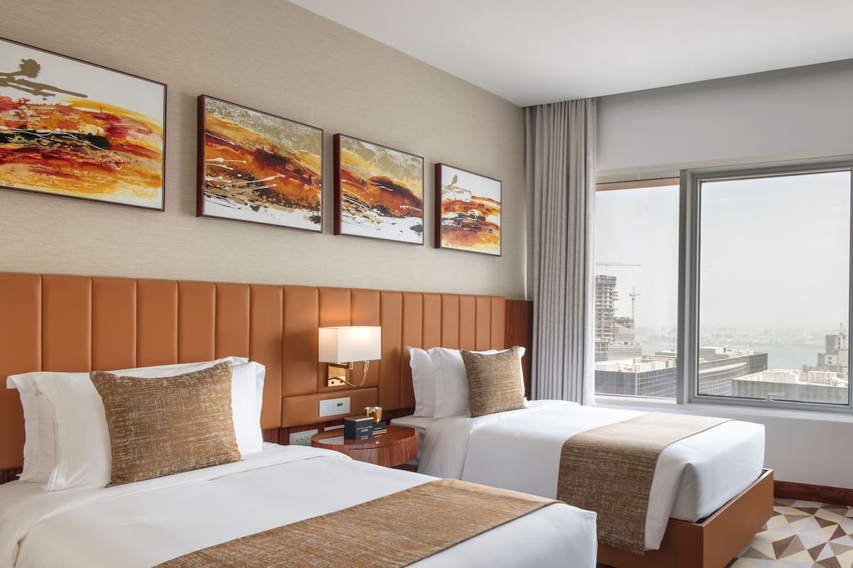 Minibar, in-room safe, desk, blackout curtains