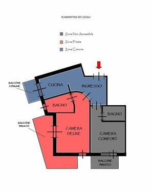 Suite Deluxe, salle de bains attenante (Deluxe) | Plan d’étage