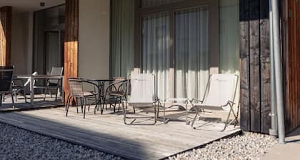Vacation apartment with 1 bedroom and sauna area