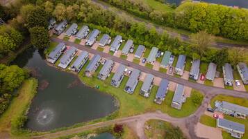 Mobile Familienunterkunft, eigenes Bad, Gartenblick (Luxury Static Caravan) | Außenbereich