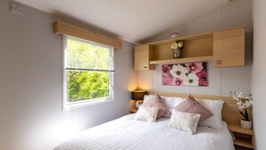 家庭行動屋, 私人浴室, 花園景觀 (Luxury Static Caravan)