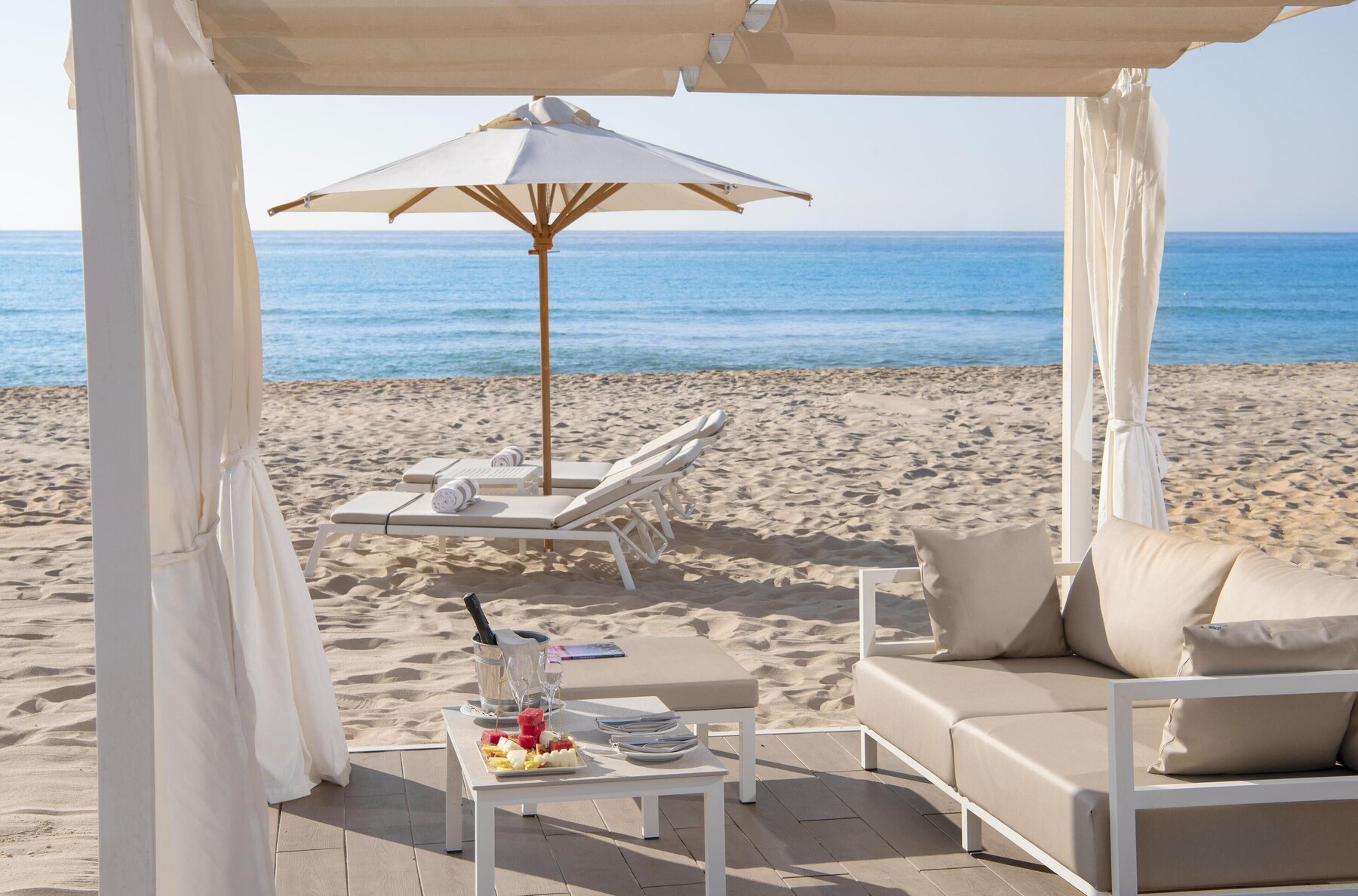 Private beach, free beach shuttle