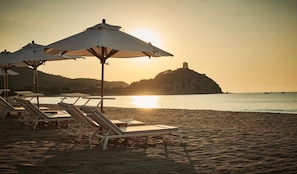 Private beach, free beach shuttle
