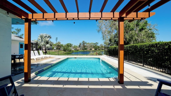A heated pool