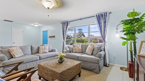 Smart TV, video games, foosball, books