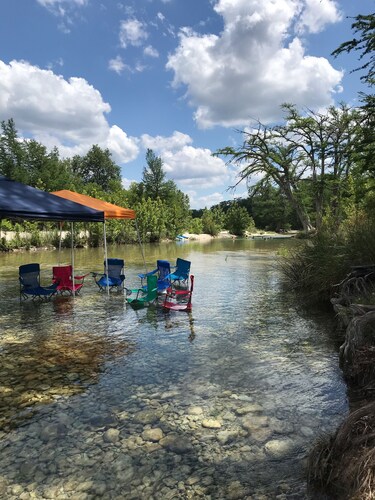 Steps from the Frio River, located just off 337 and a newly added cowboy pool.