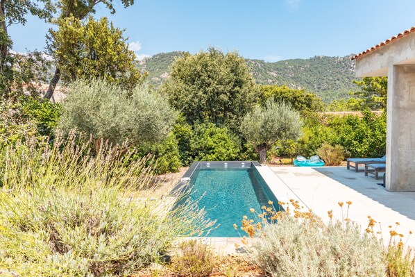 Una piscina riscaldata