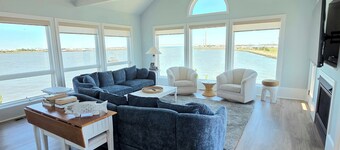 Sunrise-Sunset Views From Waterfront Home w/ Elevator (just renovated)