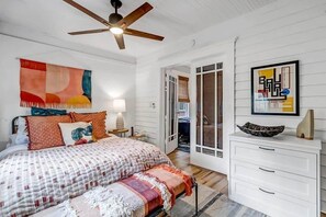 2 bedrooms, iron/ironing board, travel cot, WiFi