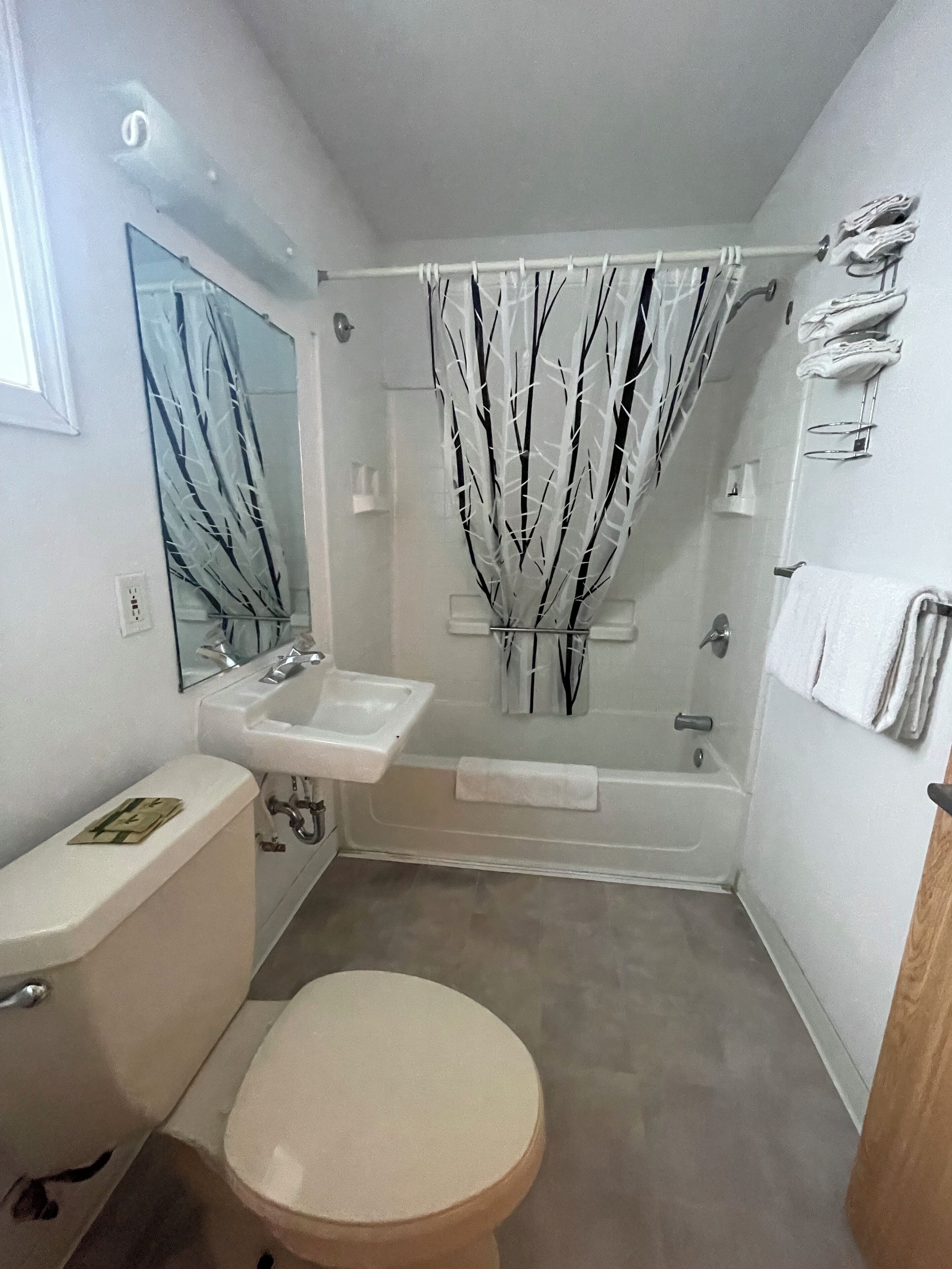 Deluxe Double Room, 2 Queen Beds | Bathroom | Free toiletries, hair dryer, towels, soap