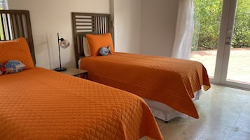 2 bedrooms, travel crib, WiFi, bed sheets