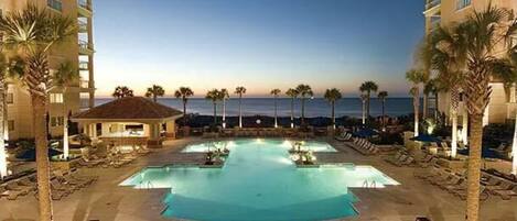 Indoor pool, outdoor pool