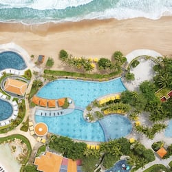 2 outdoor pools, open 6:00 AM to 6:00 PM, pool cabanas (surcharge)