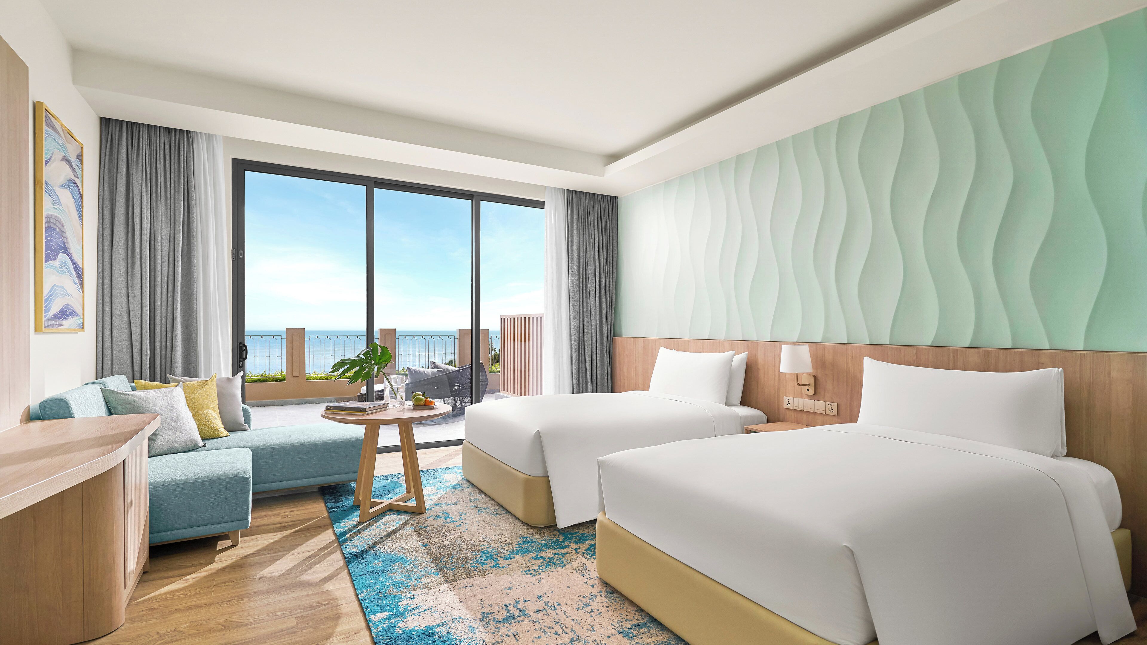 Phòng Tiêu chuẩn, 2 giường đơn, hút thuốc, quang cảnh biển (Cabana) | Minibar, két bảo mật tại phòng, bàn, phòng cách âm 
