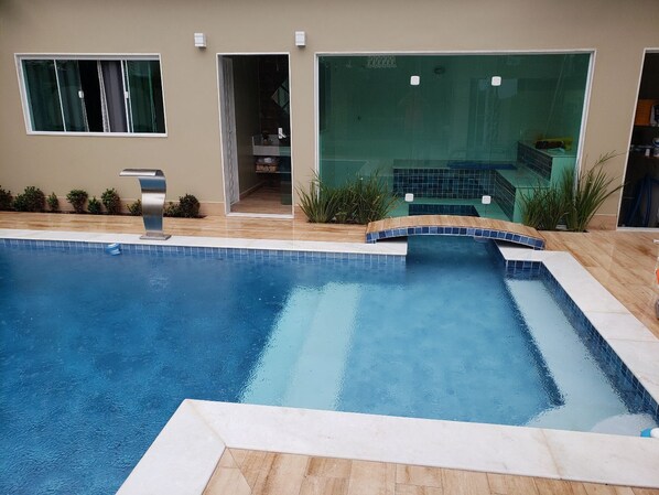 Indoor pool, outdoor pool