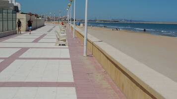 En la playa