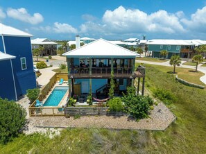 Exterior - Paradise Ahoy! New Private Pool, Decks with Views (Port Aransas)