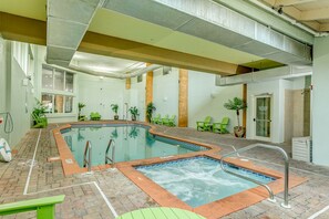 Indoor pool, outdoor pool
