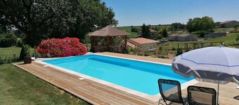 Villa moderne sur côteaux belle piscine / Downhill modern villa nice pool 