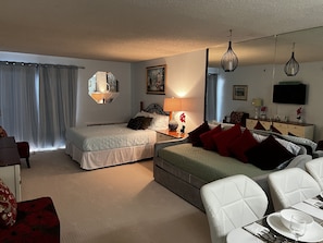Bedden met traagschuimmatras, een strijkplank/strijkijzer, gratis wifi