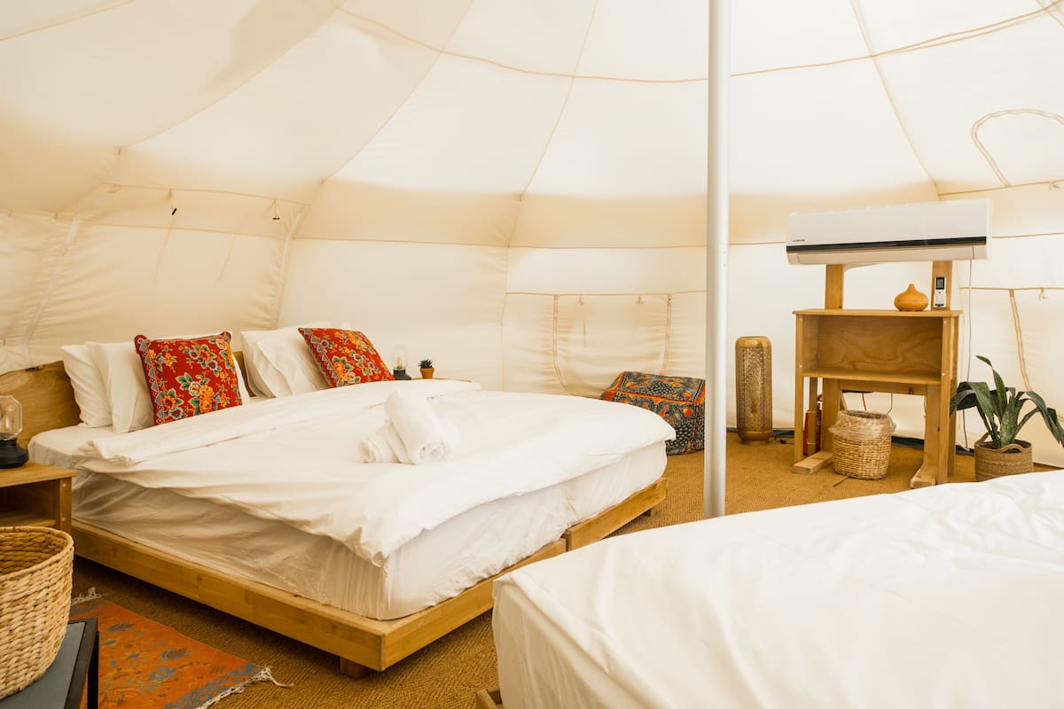 Glamping Family Deluxe Tent | Vuodevaatteet