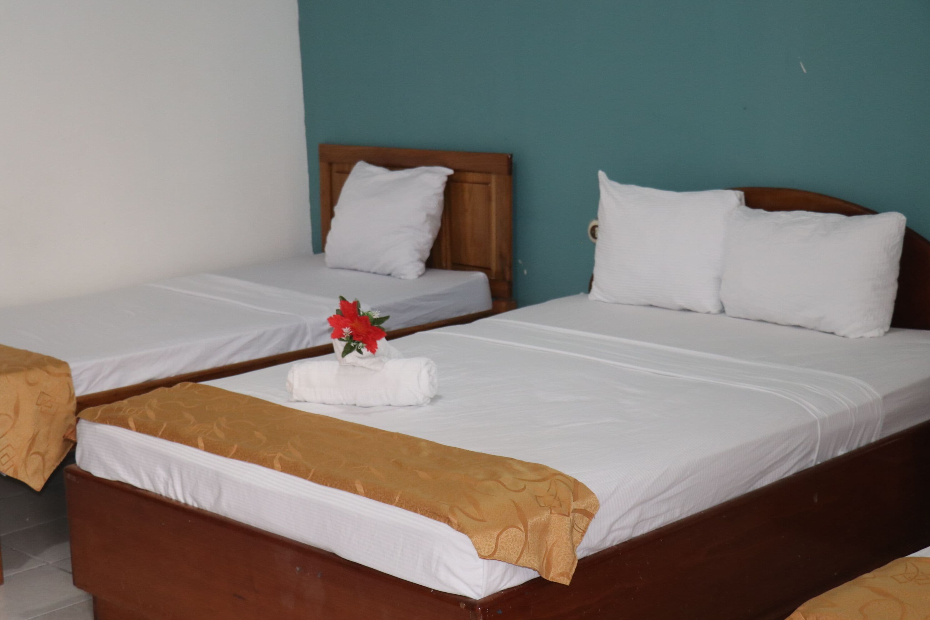 Muebles diferentes, escritorio, wifi gratis y ropa de cama 