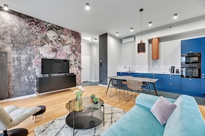 Exclusive-Apartment, 2 Schlafzimmer, Nichtraucher | Wohnbereich