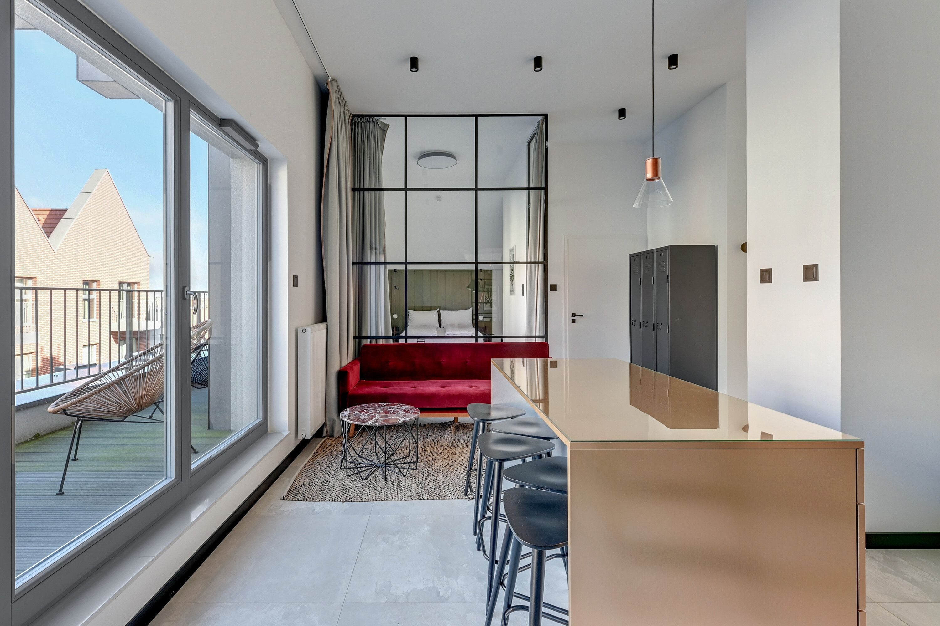 Comfort Apartment, 1 Bedroom, Non Smoking, Balcony | In-room dining