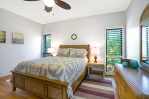 2 bedrooms, desk, iron/ironing board, travel cot