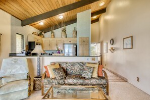 TV, DVD player, books