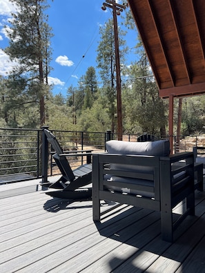 Property grounds - Luxury 2 Story Crown King Cabin, Large balcony, Hiking, Fishing, Mountain Views  (Crown King)