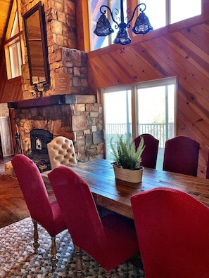 Dining - Luxury 2 Story Crown King Cabin, Large balcony, Hiking, Fishing, Mountain Views  (Crown King)