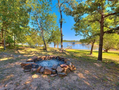 Custom Waterfront Cabin with Private Boat Dock