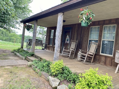 Terrace/patio. The Farm Cottage--close to two state parks