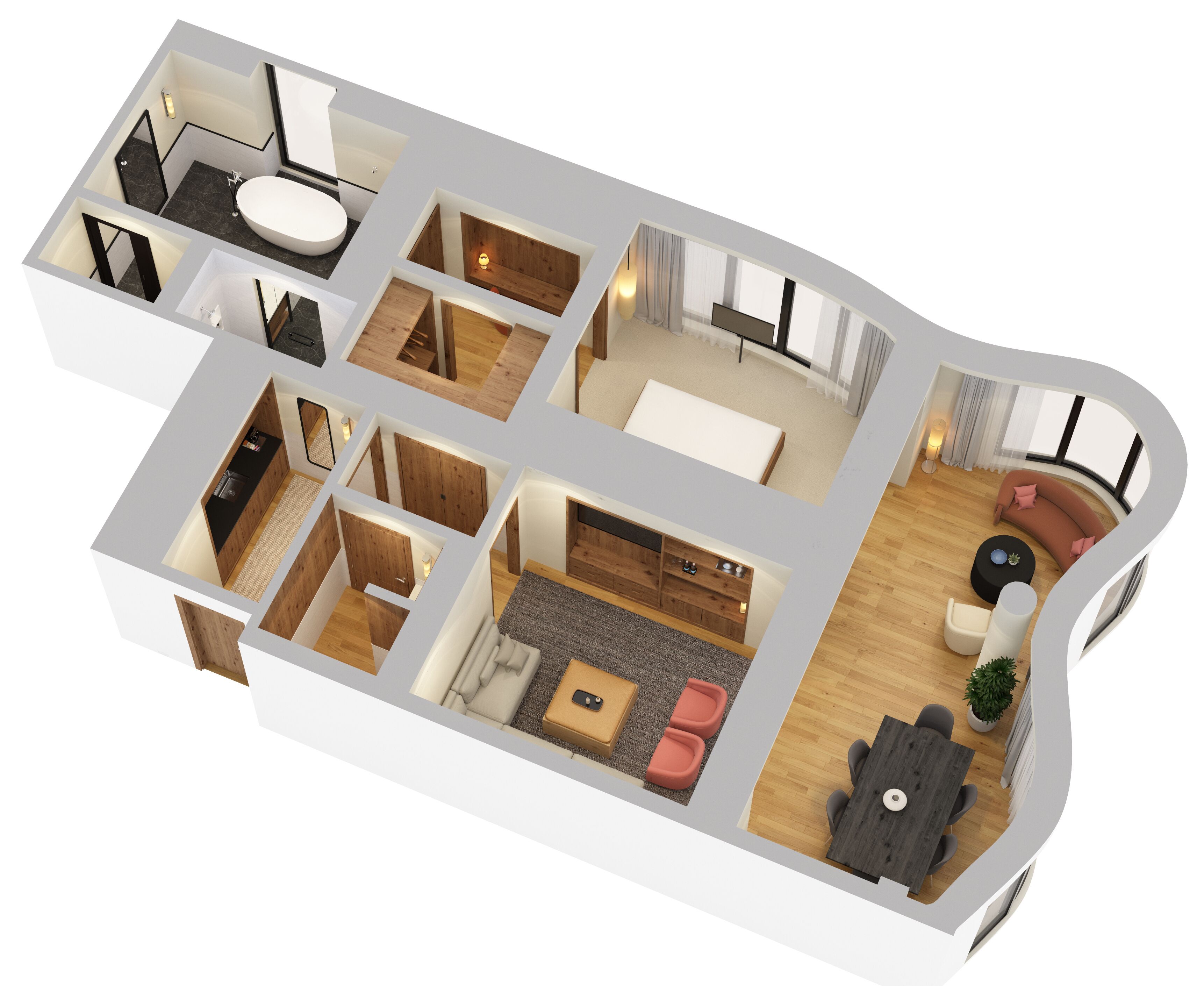 premium bedding, down duvets, minibar, in-room safe