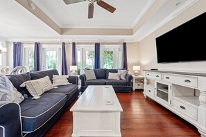 TV, video games - Poolside Harmony | Immediately Adjacent to the Pool | Golf Course Views | Reunion Resort Membership (Kissimmee)