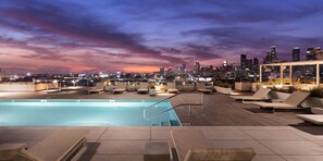 Outdoor pool, a rooftop pool