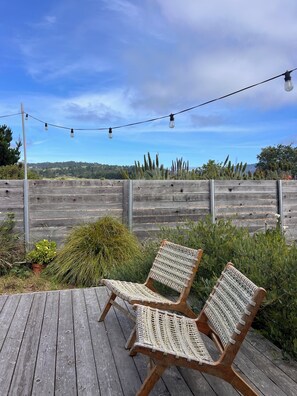 Terrace/patio - Newly Remodeled Home in Quaint Bolinas! (Bolinas)