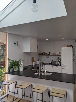 Fridge, oven, stovetop, dishwasher