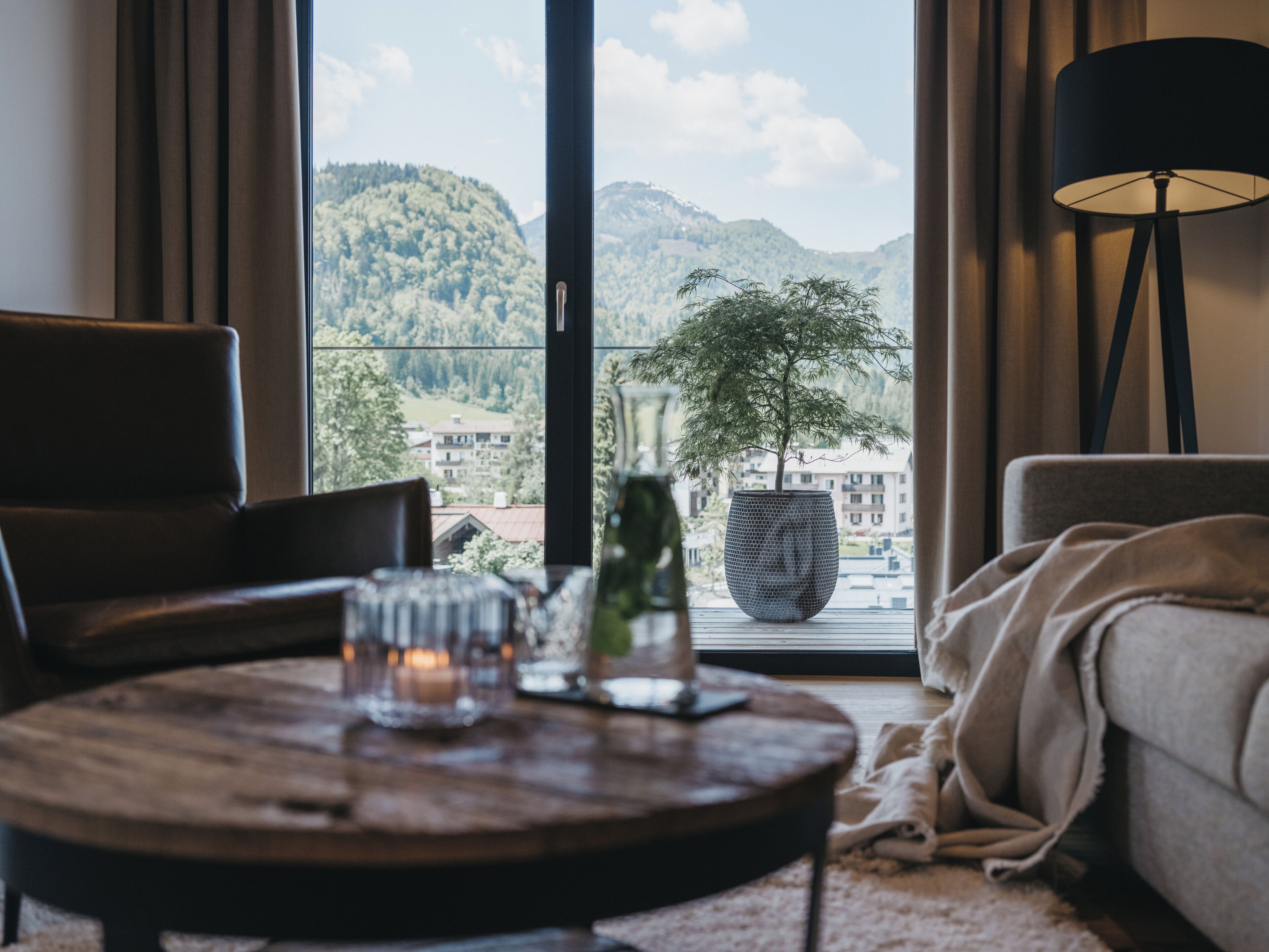 Blick von der Unterkunft