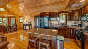 House, 3 Bedrooms | Private kitchen | Fridge, microwave, stovetop, dishwasher - Sundance Retreat by Escape to Blue Ridge (Morganton)