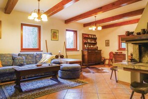 Family Chalet, Multiple Bedrooms, 2 Bathrooms, Mountainside (Chalet Primus Near Soča Gorge) | Living room - Chalet Primus Near Soca Gorge (Bovec)